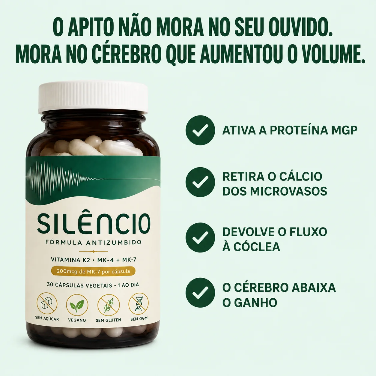 Médica explicando a fórmula antizumbido