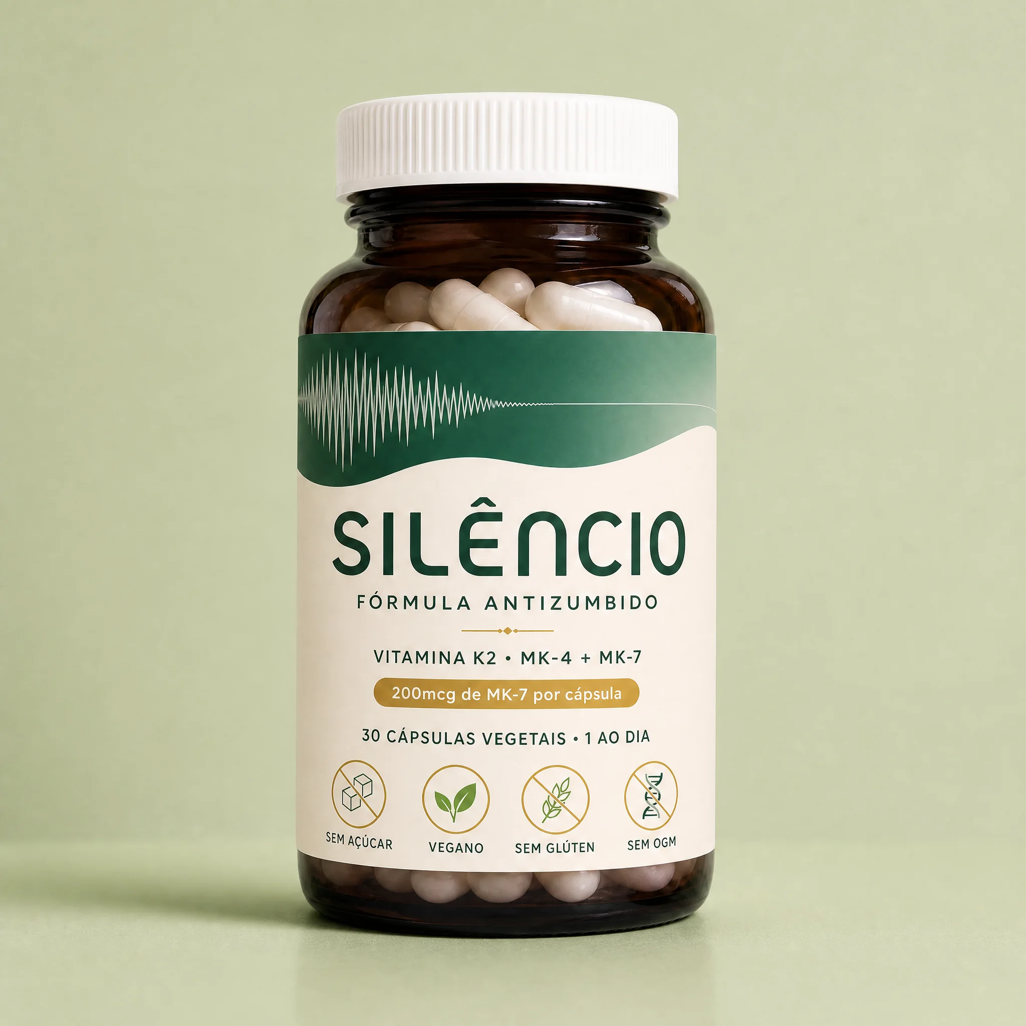 Natural Silêncio Cápsulas Antizumbido